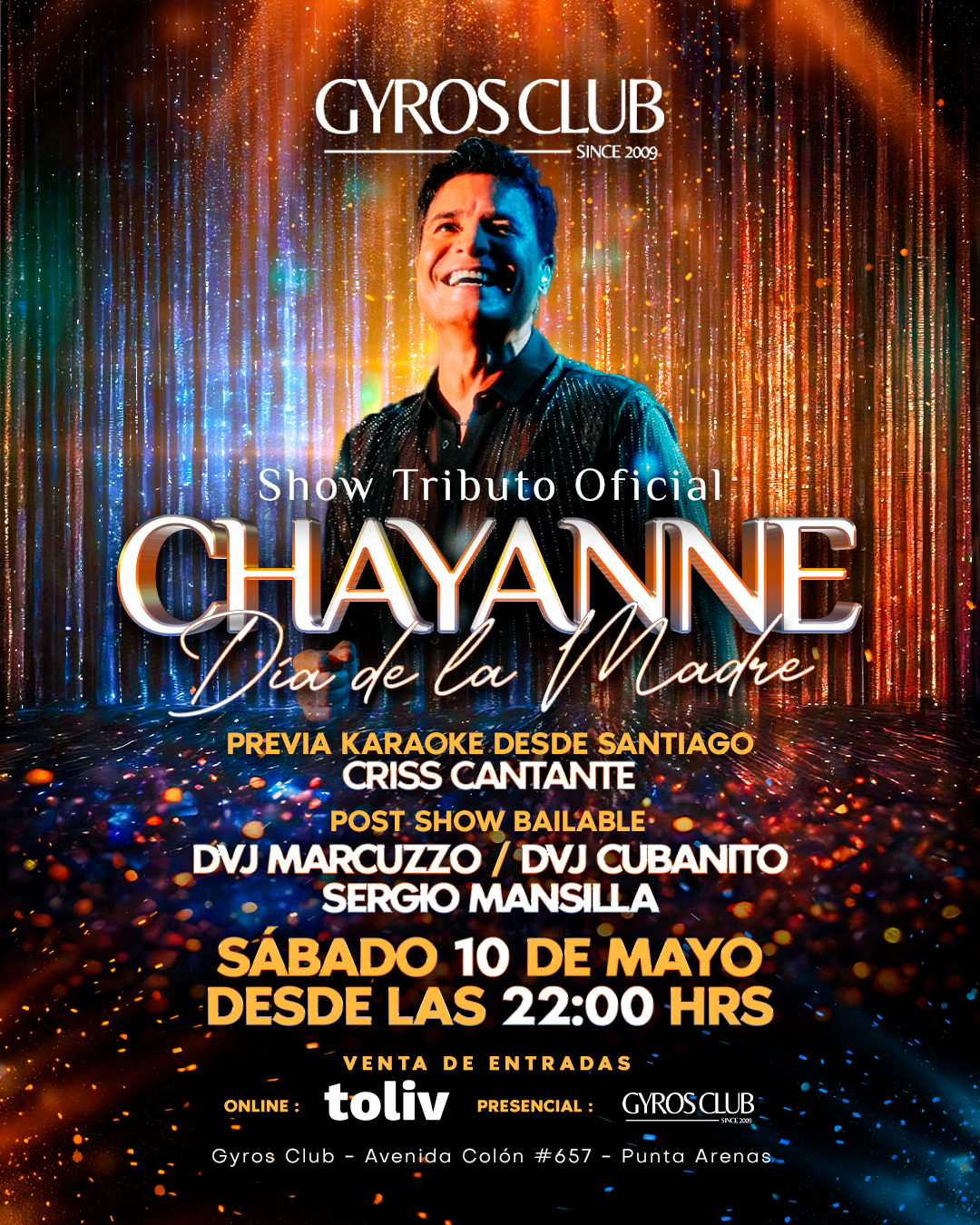 TRIBUTO CHAYANNE 10 MAYO