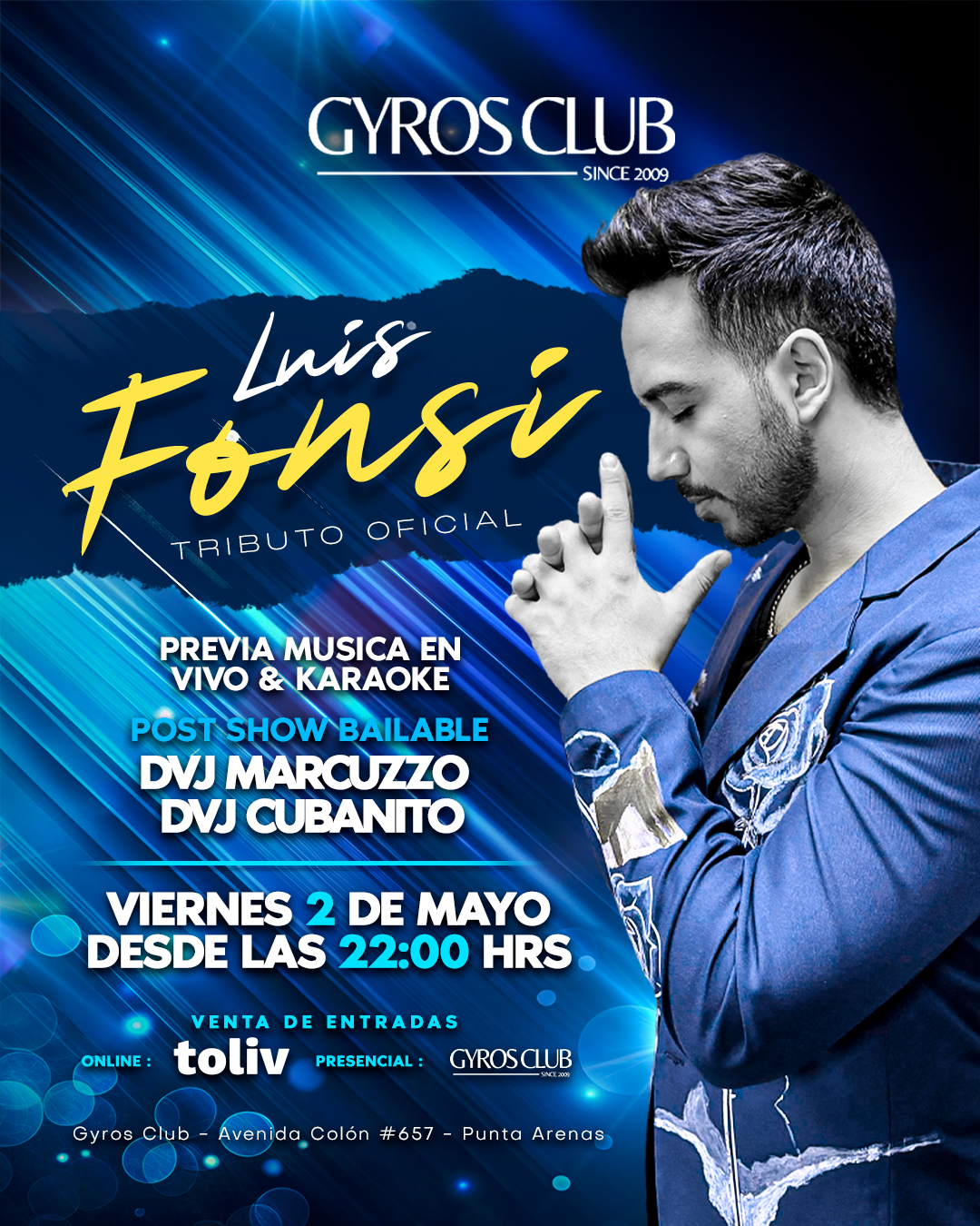 TRIBUTO LUIS FONSI 2 MAYO